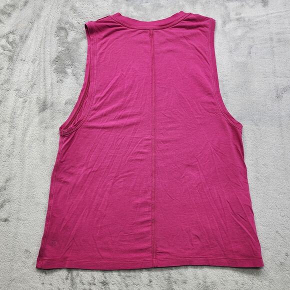 Lululemon All Yours Tank Top Womens 4 Pink Ripened Raspberry Muscle Tee Workout - Picture 2 of 6